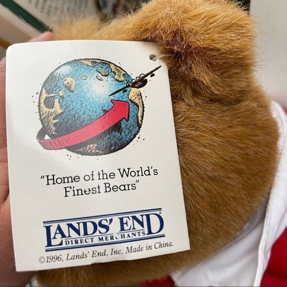 Land’s End Gund 1996 Kid Kodiak Authentic Rugby Bear Vintage - Picture 4 of 11